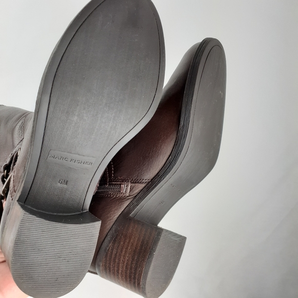 Marc Fisher Kacee Leather Riding Boots Brown NWOT - Picture 11 of 11